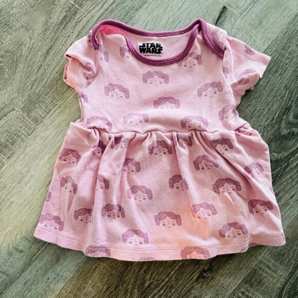 Star Wars Leia Skirted Onesie 9-12 months VGUC - Picture 1 of 3